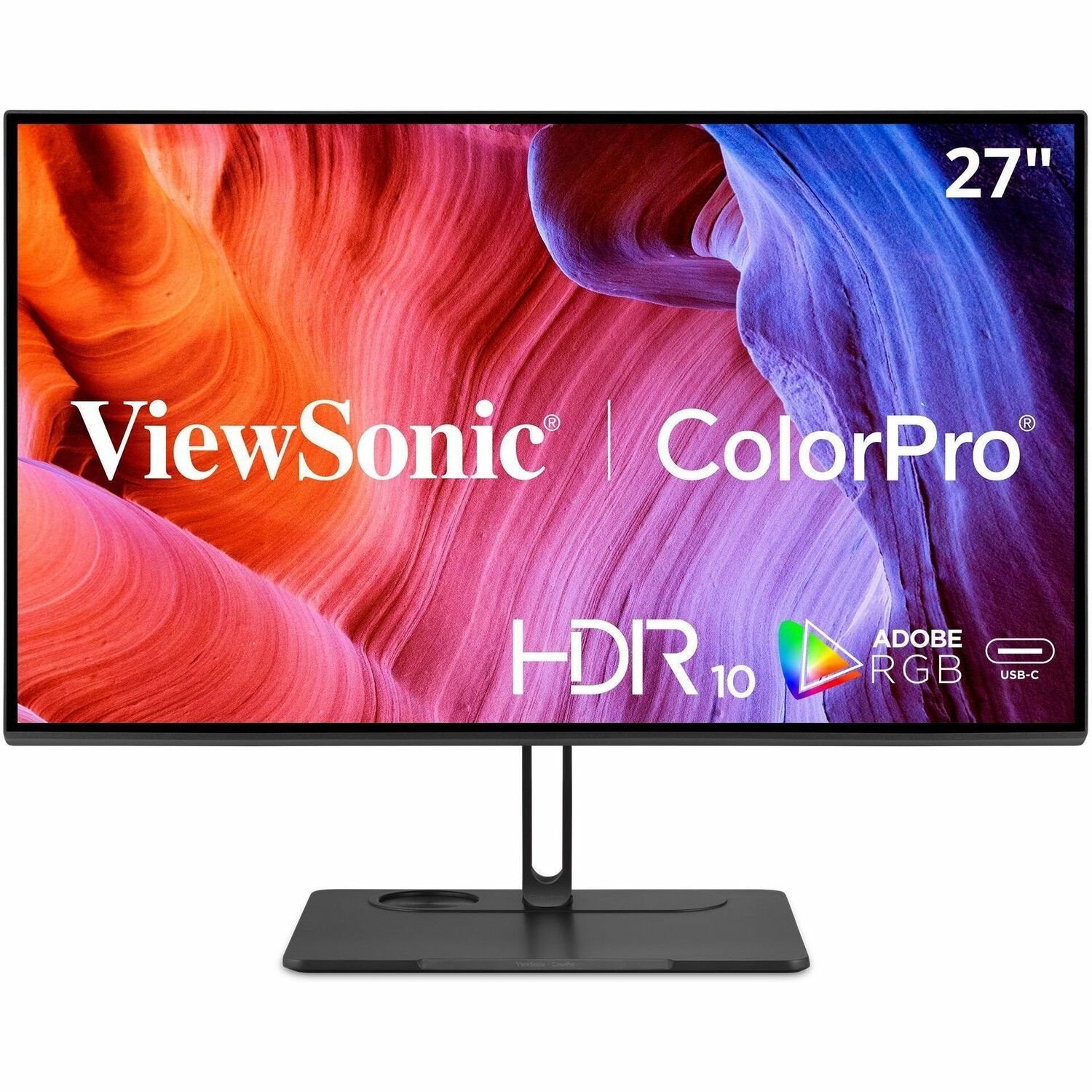 ViewSonic VP2786A-4K 27 Inch Premium IPS 4K USB C Monitor, 100% Adobe RGB, 98% DCI-P3, Pantone Validated, 90W Charging, HDMI, DisplayPort for Professional Home and Office
