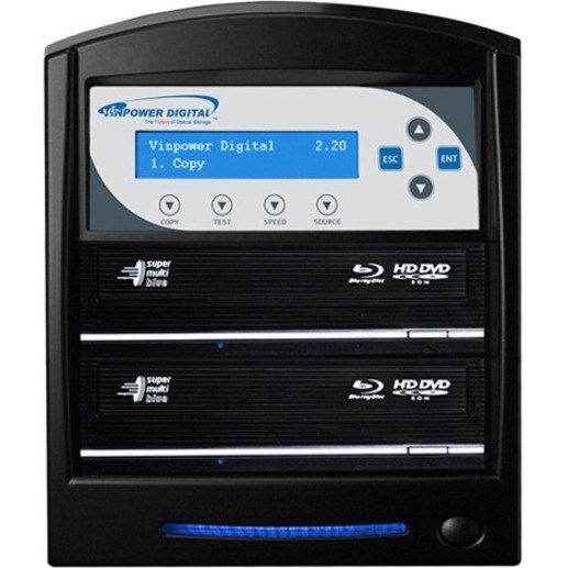 Vinpower Digital Vinpower - Sharkblu HDD To 2 Blu-Ray Duplicator With 2TB HDD & Usb 3.0 MFCP & BD