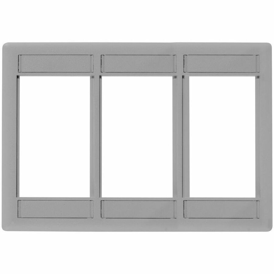 Bryant iSTATION, Front Loading Module Frame, 3-Gang, 3-Unit, Gray