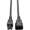 Eaton Tripp Lite Series Laptop Power Adapter Cord, C14 to C5 Adapter - 7A/125V or 2.5A/250V, 18 AWG, 6 ft. (1.83 m), Black