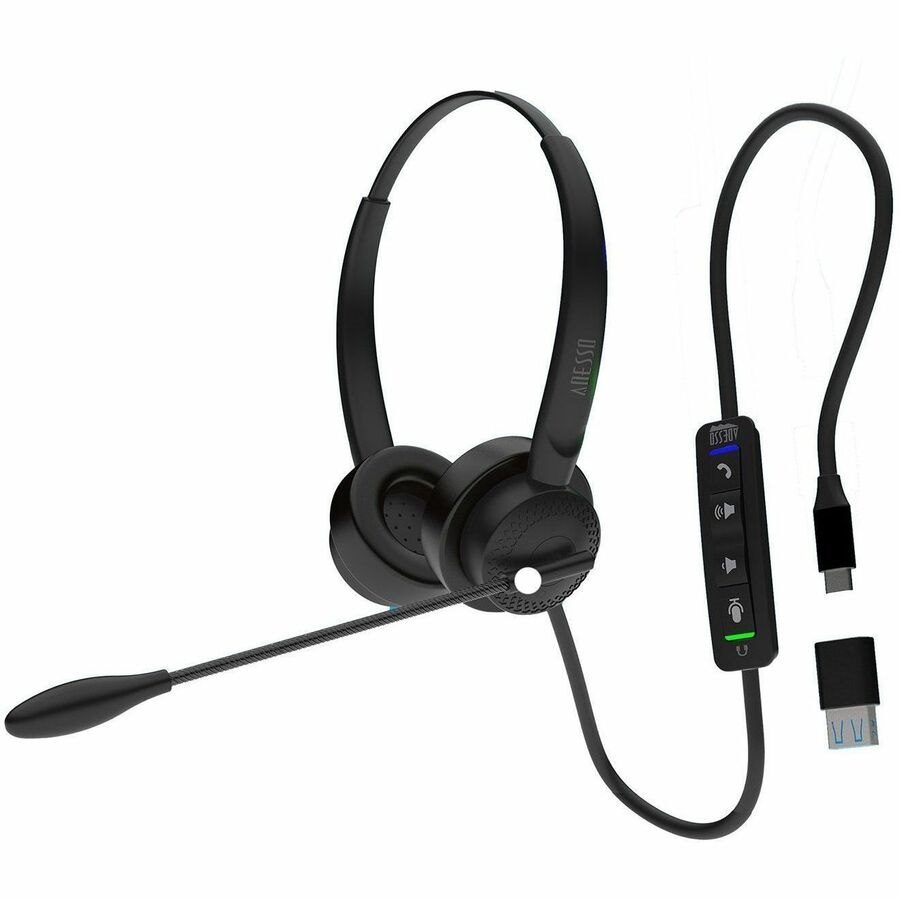 Adesso Xtream P4-TAA Headset with Mute, Volume +/-, Answer/End Call Controls