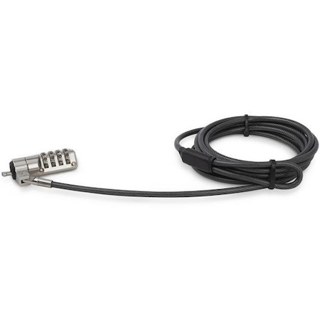 StarTech.com 6.5ft Laptop Cable Lock - 4 Digit Combination Anti-Theft Security Lock for K-Slot Desktop/Computer/Device -Vinyl Coated Steel
