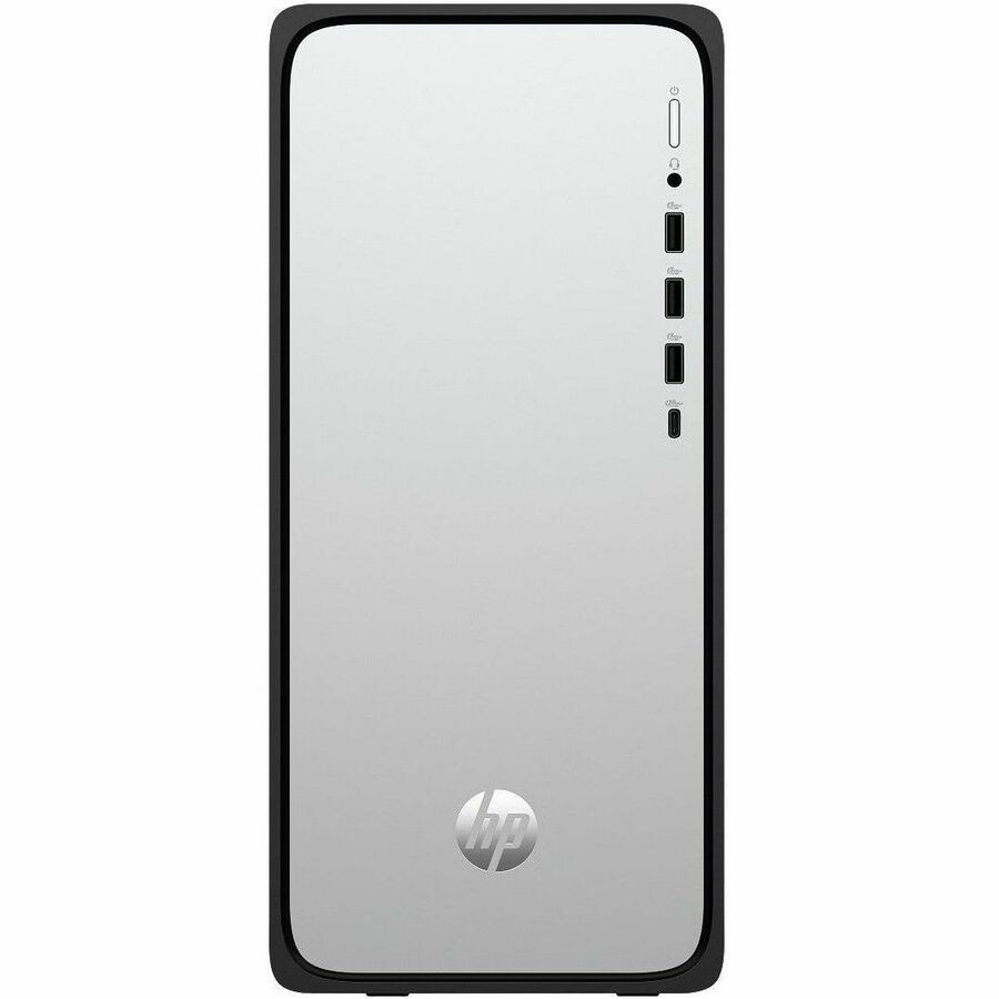 HP OmniDesk M02-0000a M02-0035t Desktop Computer - Intel Core i3 14th Gen i3-14100 - 8 GB - 256 GB SSD - Tower - Meteor Silver, Jack Black