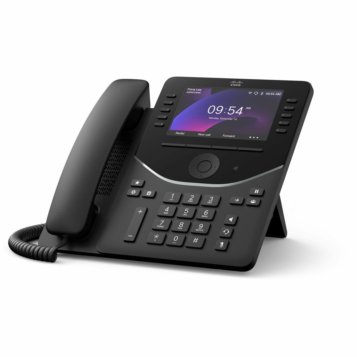 Cisco 9841 IP-telefoon - Bedraad - Bedraad - Desktop, Op muur monteerbaar - Koolzwart