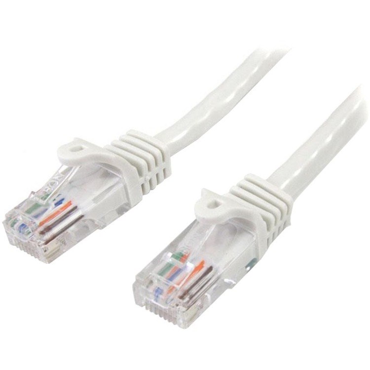 StarTech.com 3 m White Cat5e Snagless RJ45 UTP Patch Cable - 3m Patch Cord