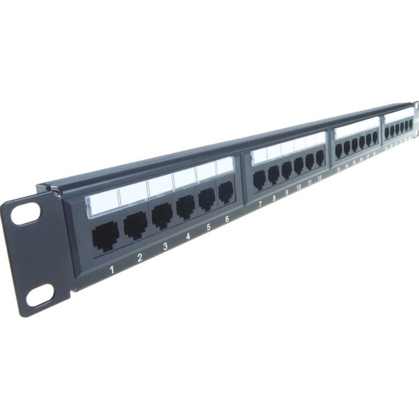 Group Gear 24 Port(s) Network Patch Panel - Black