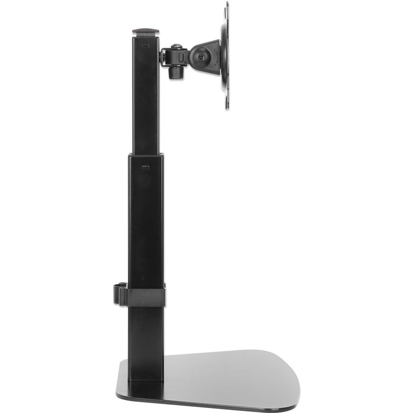 Manhattan TV & Monitor Mount [Gas Spring] Desk Tilt/Swivel/Rotation/Height 1 Screen Screen Sizes: 10-27 Black Stand Assembly Vesa 75X75 To 100X100MM Max 8KG Lifetime Warranty (Tv/Monitor Desk