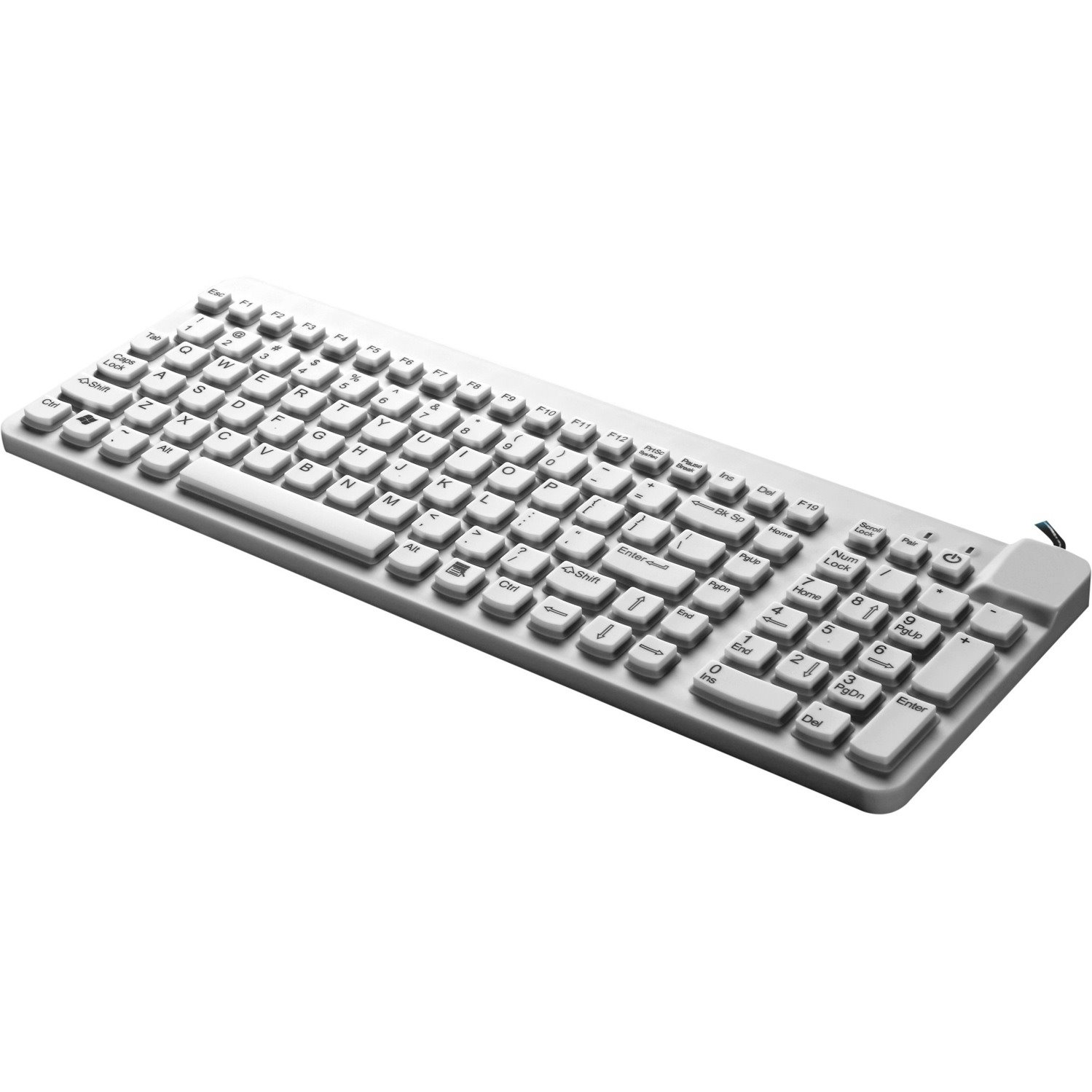 Man & Machine Premium Full Size Waterproof Disinfectable Keyboard