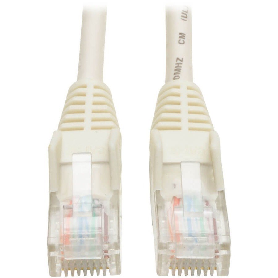 Eaton Tripp Lite Series Cat5e 350 MHz Snagless Molded (UTP) Ethernet Cable (RJ45 M/M), PoE - White, 7 ft. (2.13 m)