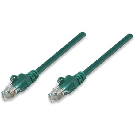 Network Patch Cable, Cat5e, 2m, Green, CCA, U/UTP, PVC, RJ45, Gold Plated Contacts, Snagless, Booted, Lifetime Warranty, Polybag