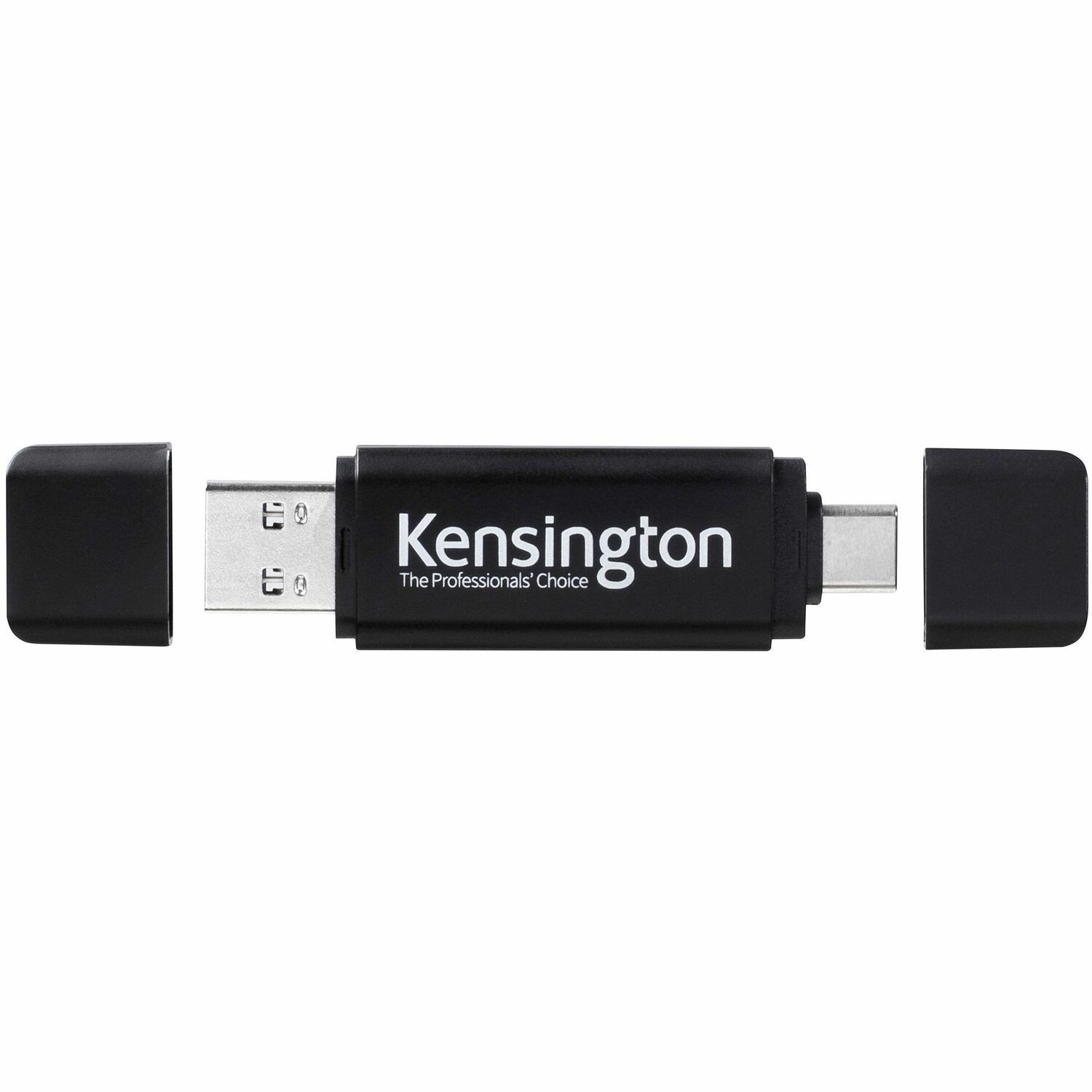 Kensington 32 GB USB Type A, USB Type C Flash Drive - Black