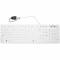 Seal Shield Seal Silk Pro SWK104 Keyboard - Cable Connectivity - USB Interface - White