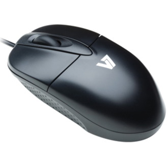V7 M30P10-7E Mouse - USB - Optical - 3 Button(s) - Black, Silver