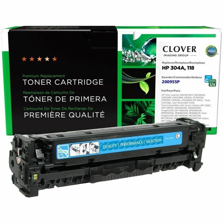 Clover Imaging Remanufactured Extended Yield Cyan Toner Cartridge for HP CC531A