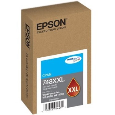 Epson DURABrite Pro 748 Original Extra High Yield Inkjet Ink Cartridge - Cyan - 1 Pack
