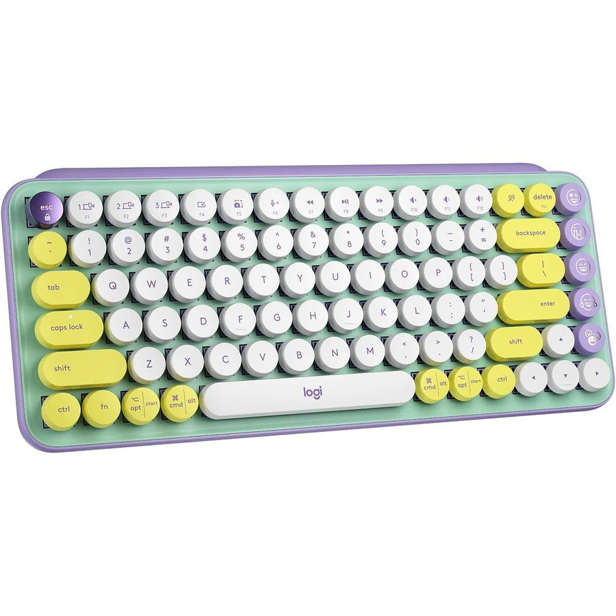 Logitech POP Keys Wireless Mechanical Keyboard With Emoji Keys - Daydream Mint