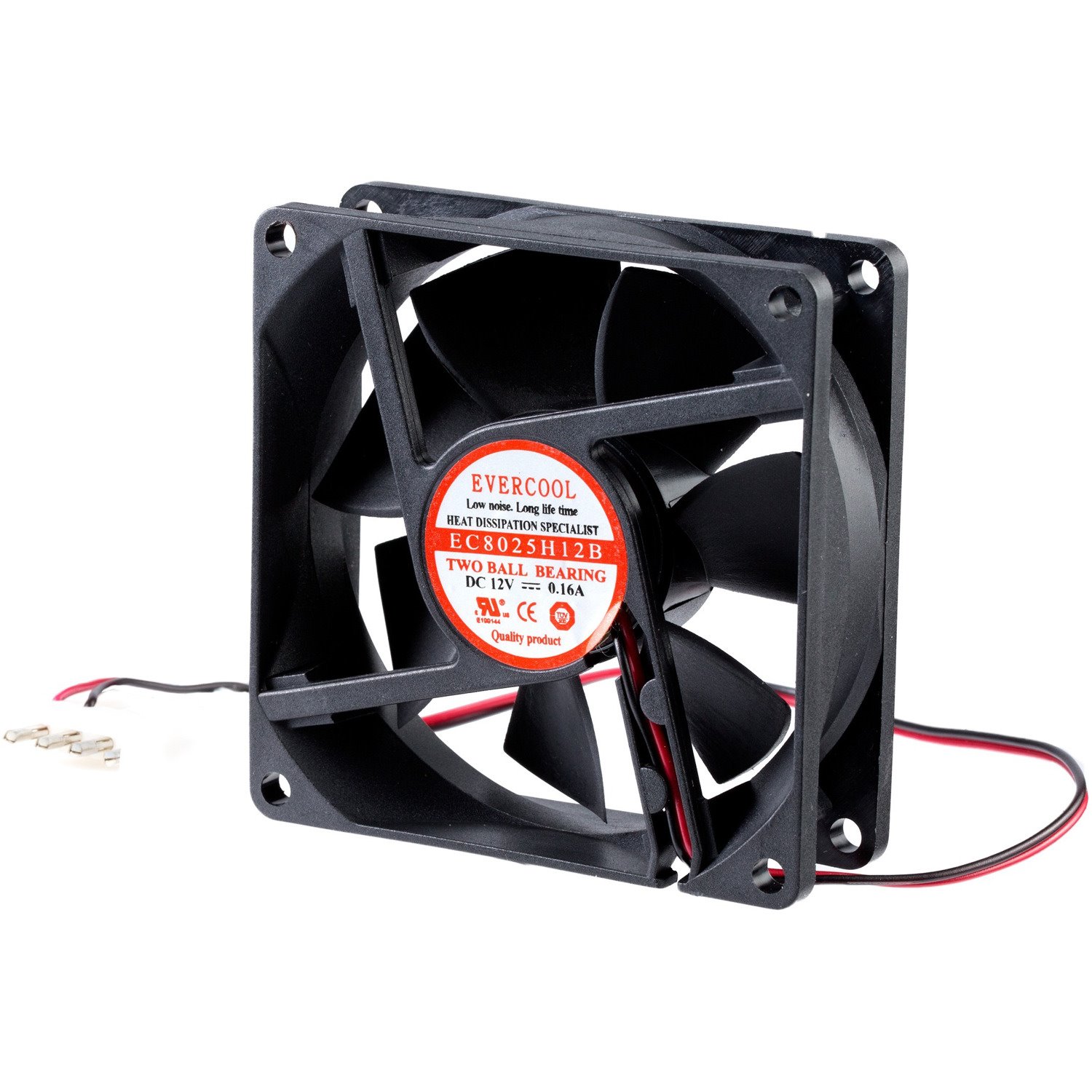 StarTech.com 80x25mm Dual Ball Bearing Computer Case Fan w/ LP4 Connector - System fan kit - 80 mm