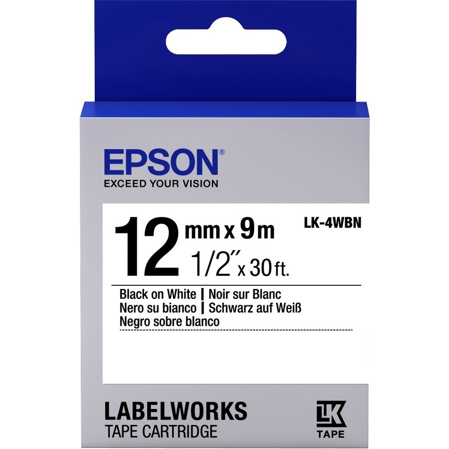 Epson LK-4WBN Label Tape