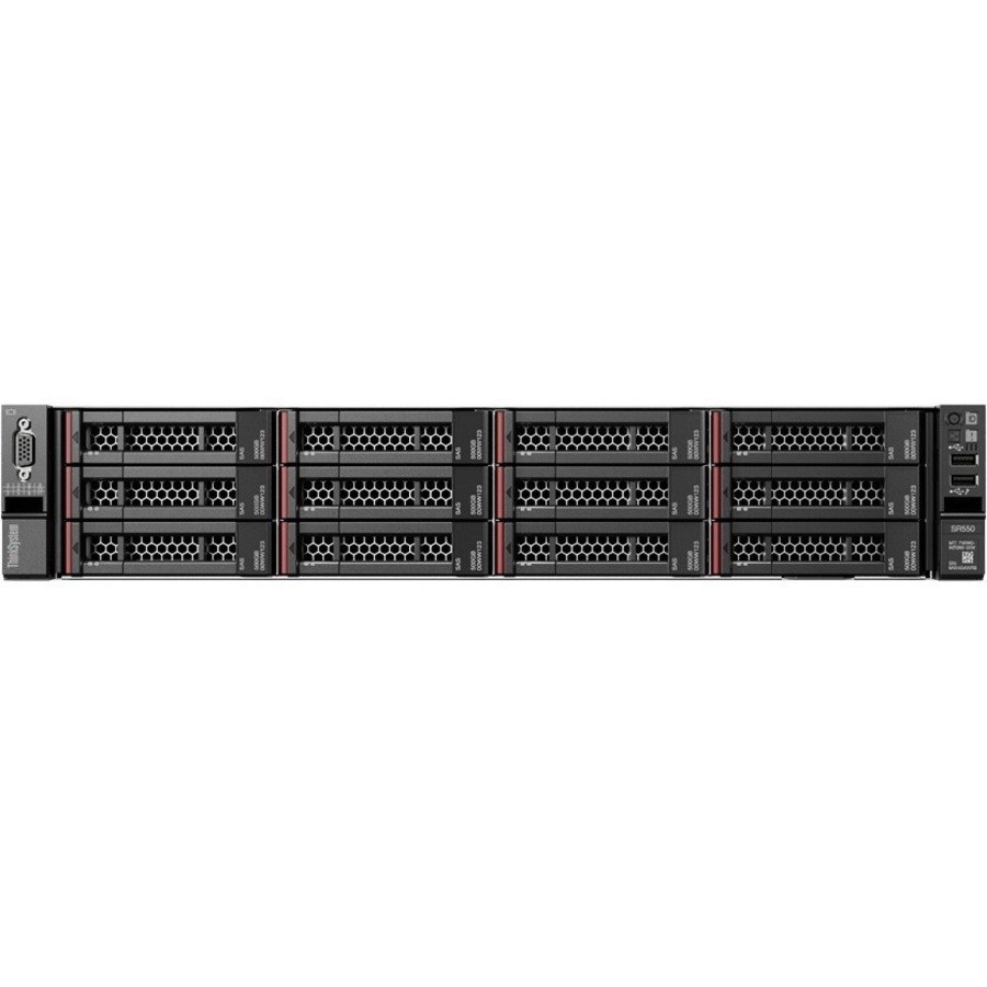 Lenovo ThinkSystem SR550 7X04A03RAU 2U Rack Server - 1 Xeon Silver 4114 2.20 GHz - 16 GB RAM - 12Gb/s SAS, Serial ATA/600 Controller