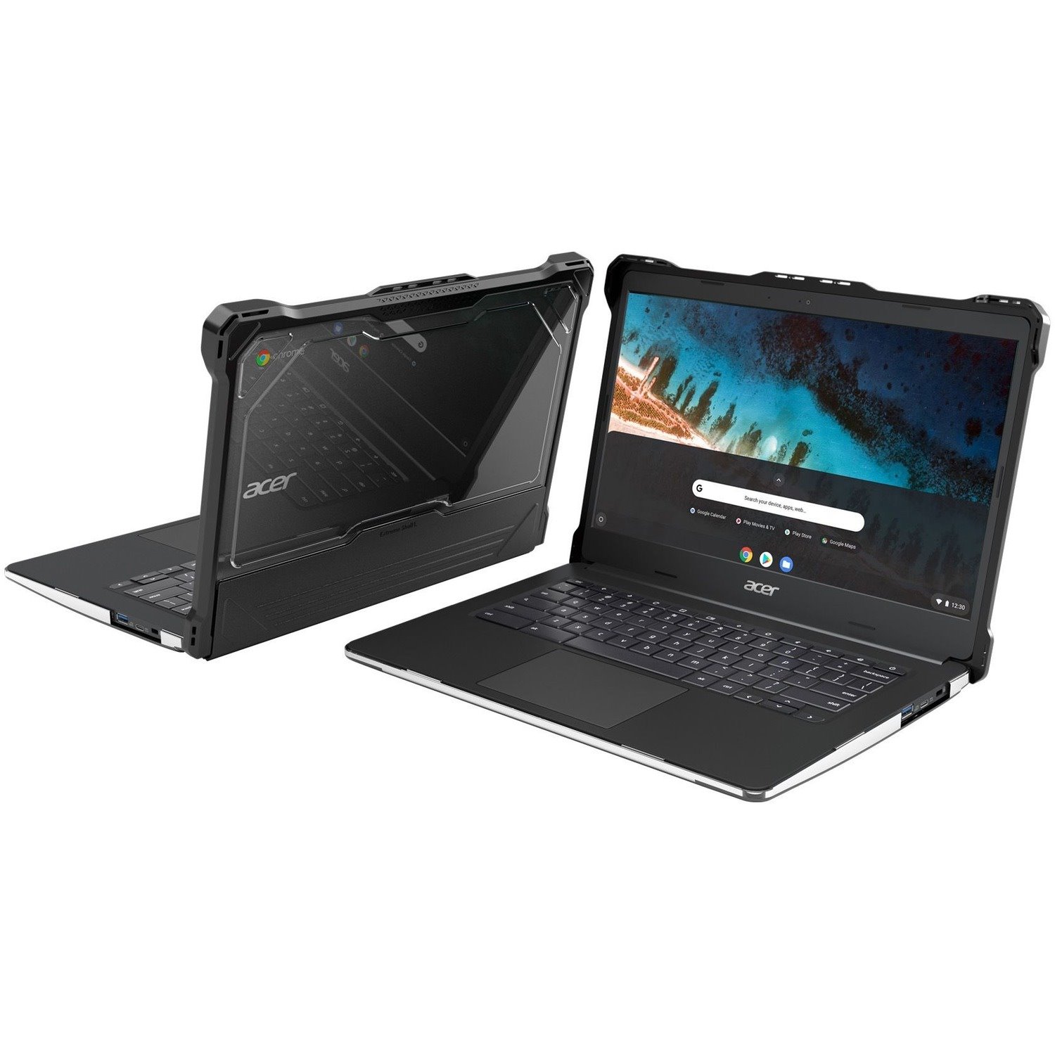 Extreme Shell-L for Acer C871 Chromebook 712 12" (Black/Clear)