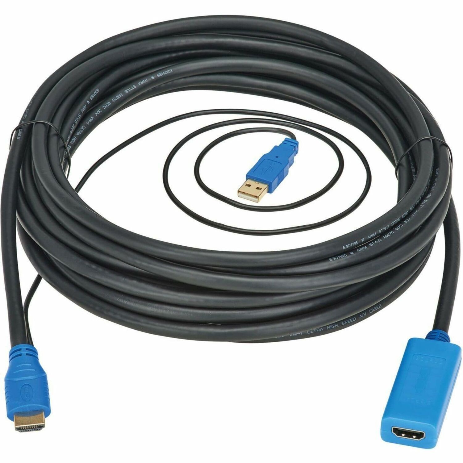 Eaton Tripp Lite Series HDMI Extension Cable with Active Signal Booster/Repeater (M/F), 8K 60 Hz, HDR, 4:4:4, HDCP 2.3, 20 ft. (6.1 m)