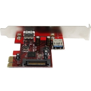 StarTech.com 2 port PCI Express SuperSpeed USB 3.0 Card with UASP Support - 5Gbps - 1 Internal 1 External