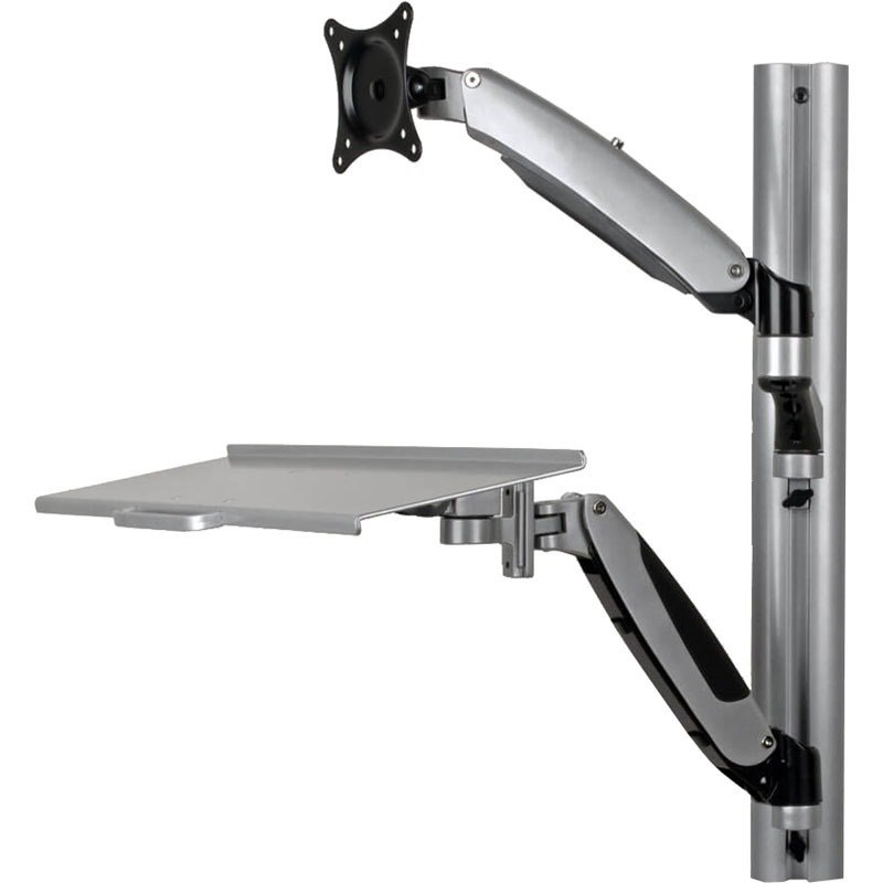 Eaton Tripp Lite Series Adjustable-Height Wall-Mount Sit-Stand Workstation, Single-Display