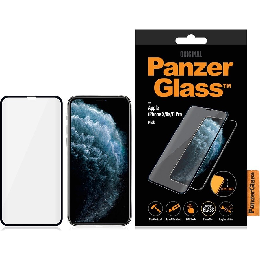 PanzerGlass Original Tempered Glass, Silicone Screen Protector - Crystal Clear