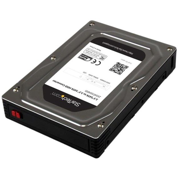 StarTech.com 2.5" to 3.5" SATA Aluminum Hard Drive Adapter Enclosure with SSD / HDD Height up to 12.5mm