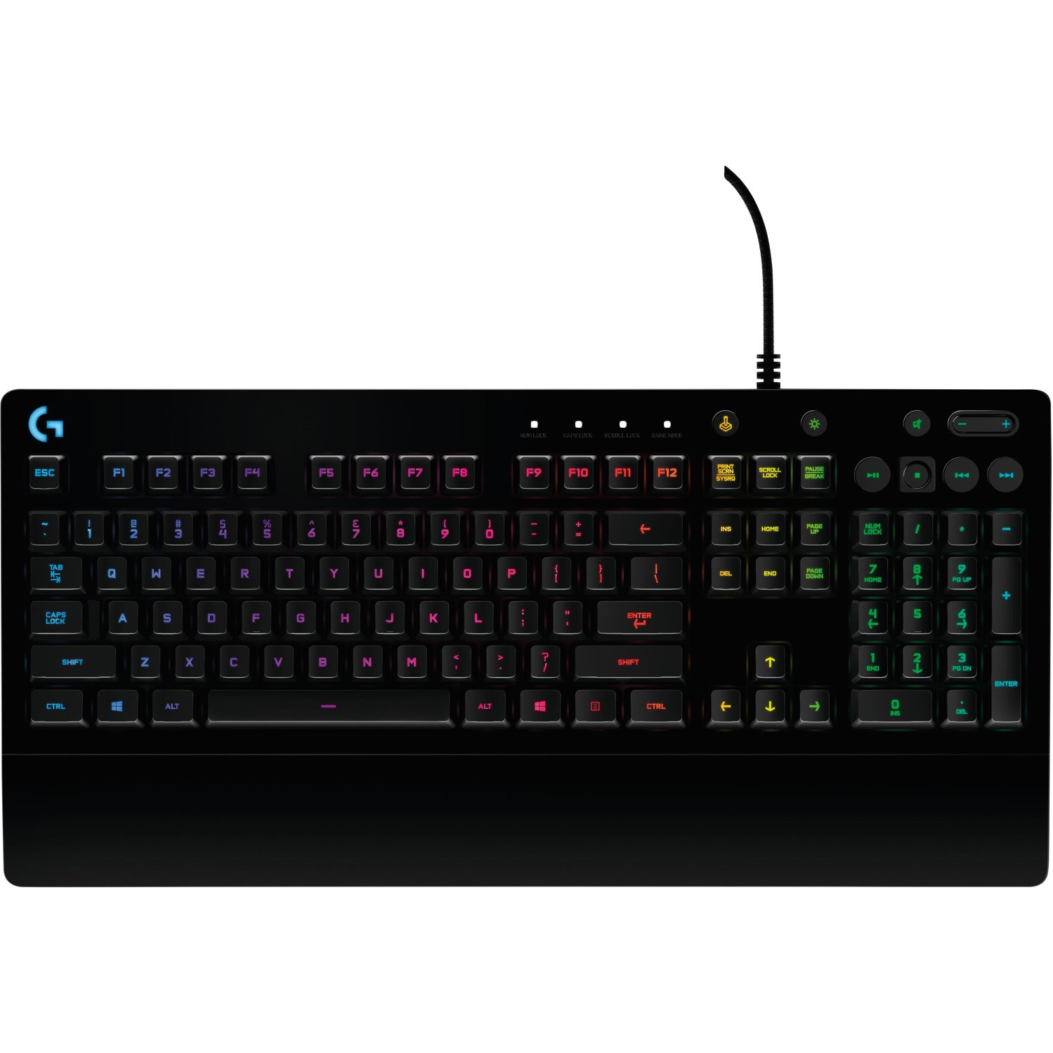 Logitech Prodigy G213 Keyboard - Cable Connectivity - USB 2.0 Interface