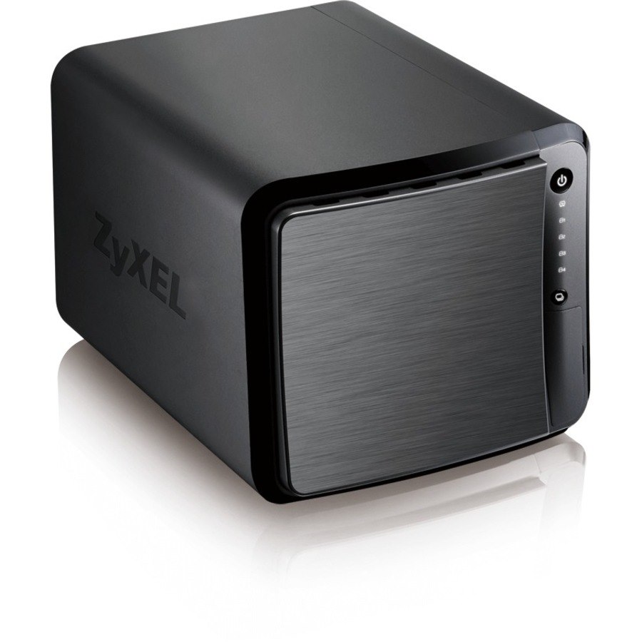 ZYXEL NAS542 4 x Total Bays SAN/NAS Storage System Cortex A9 Dual-core (2 Core) 1.20 GHz - 1 GB RAM - DDR3 SDRAM Desktop
