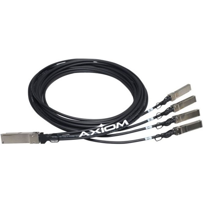 Axiom 40GBASE-CR4 QSFP+ to 4 10GBASE-CU SFP+ Passive DAC Cable HP 5m