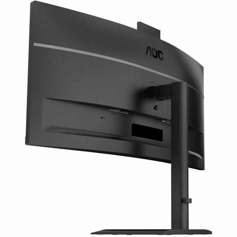 AOC CU34E4CW 34" Class Webcam UW-QHD Curved Screen LED Monitor - 21:9 - Textured Black