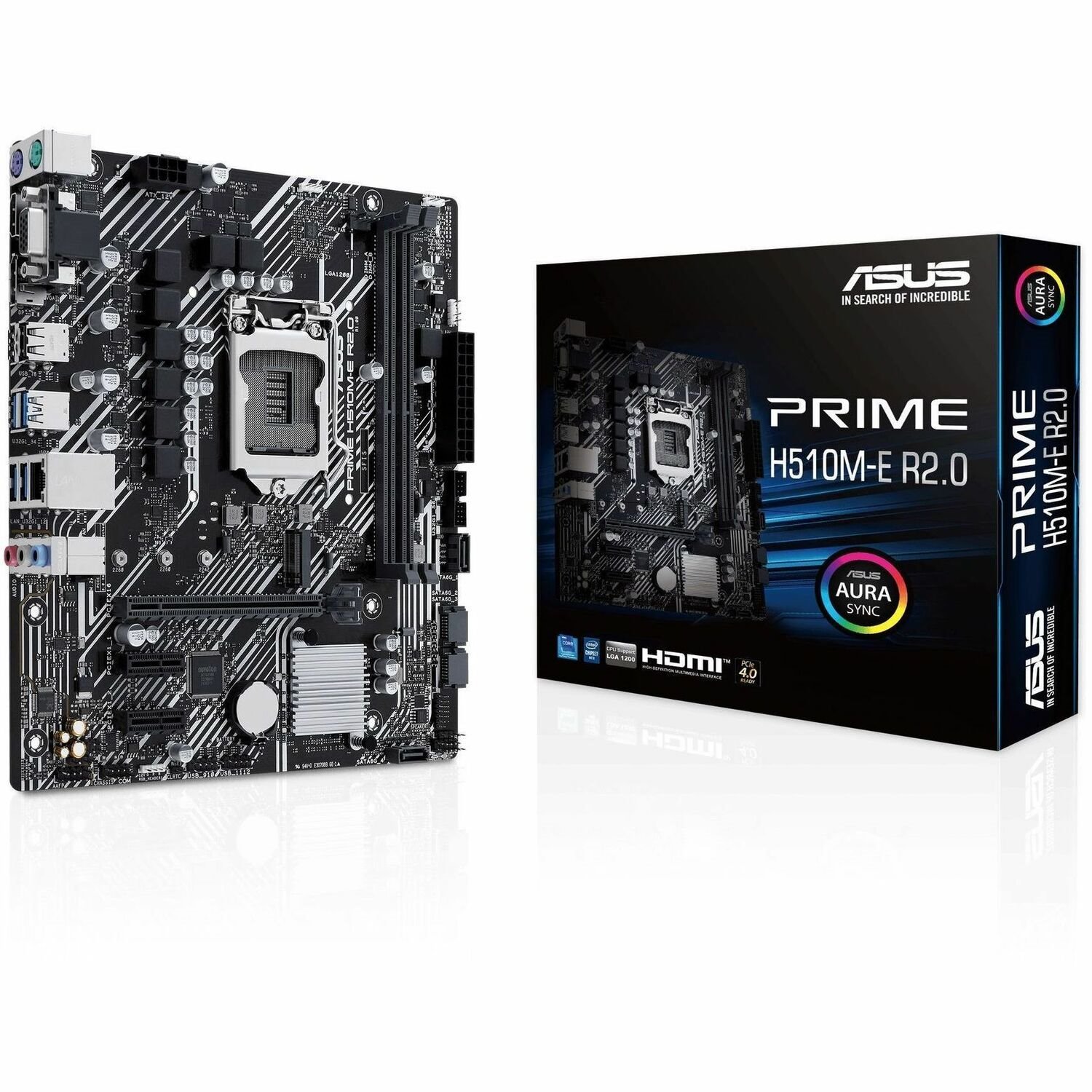 Asus Prime H510M-E R2.0 Desktop Motherboard - Intel H470 Chipset - Socket LGA-1200 - Micro ATX