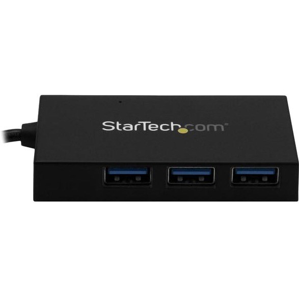 StarTech.com 4 Port USB 3.0 Hub - USB Type-A to 1x USB-C & 3x USB-A SuperSpeed 5Gbps - USB Bus Powered - Portable/Laptop USB 3.2 Gen 1 Hub