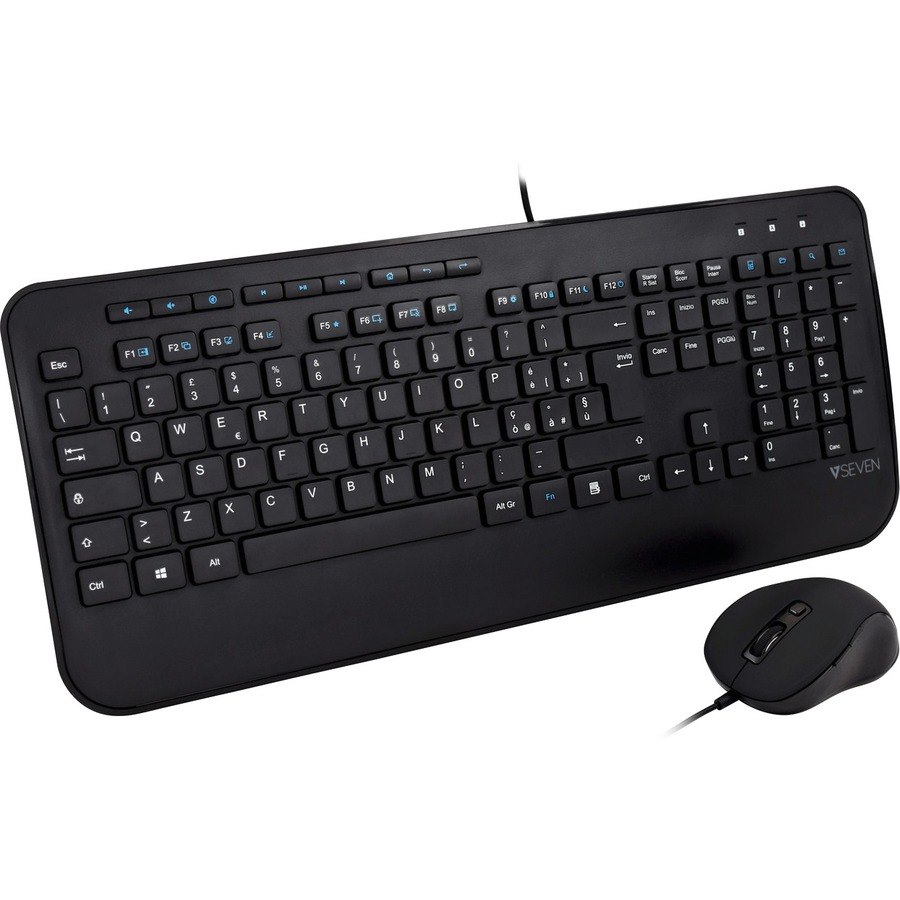 V7 CKU300IT Keyboard & Mouse - QWERTY - Italian