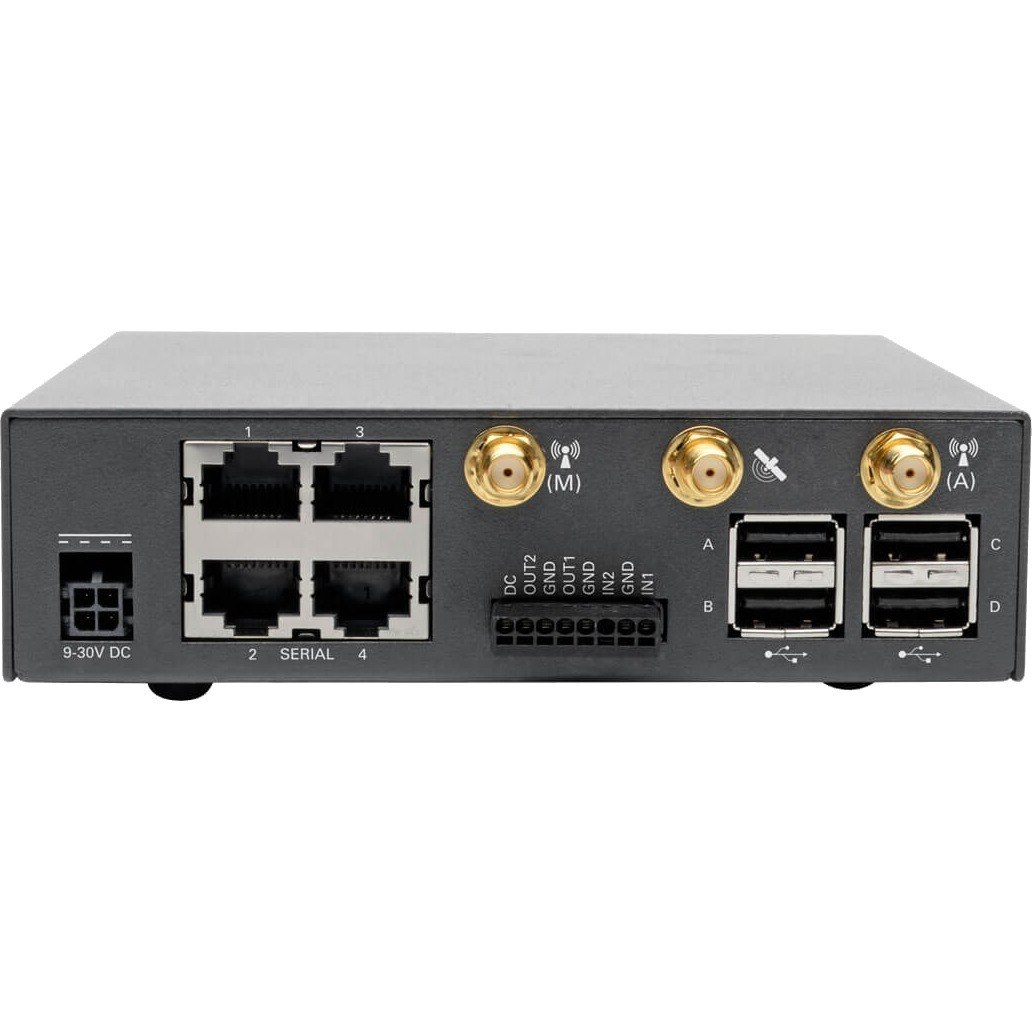 Eaton Tripp Lite Series 4-Port Console Server with 4G LTE Cellular Gateway, Dual GbE NIC, 4Gb Flash and Dual SIM