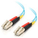 C2G 10m LC-LC 10Gb 50/125 Duplex Multimode OM3 Fiber Cable-TAA - Aqua 33ft