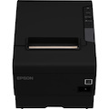 Epson TM-T88VI Desktop Direct Thermal Printer - Monochrome - Wall Mount - Receipt Print - USB - Serial - Near Field Communication (NFC) - Black