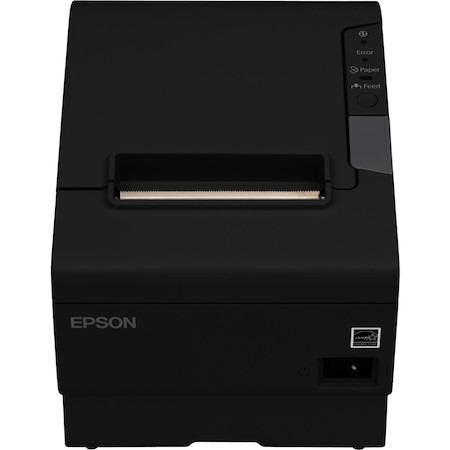 Epson TM-T88VI Desktop Direct Thermal Printer - Monochrome - Wall Mount - Receipt Print - USB - Serial - Near Field Communication (NFC) - Black