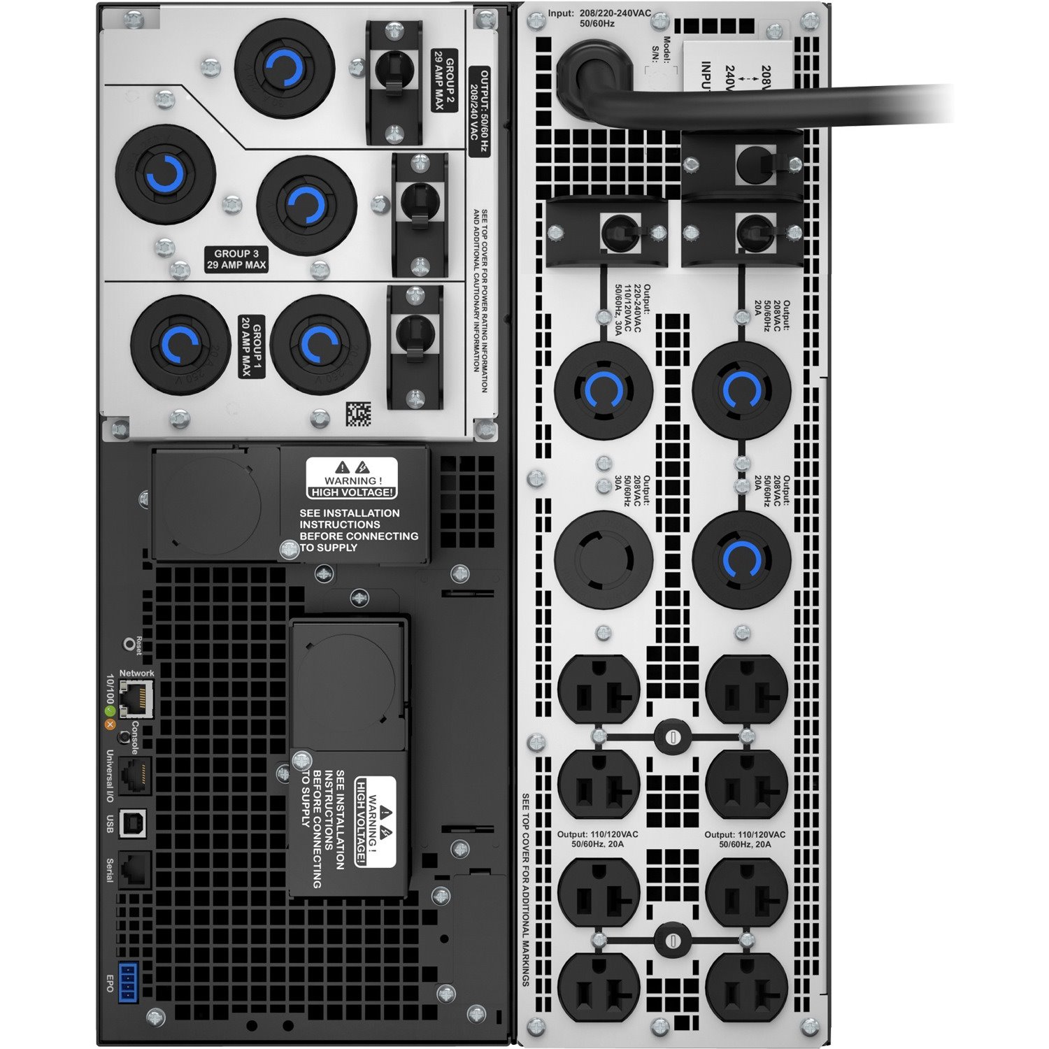 APC by Schneider Electric Smart-UPS SRT 6000VA with 208/240V to 120V Step-Down Transformer