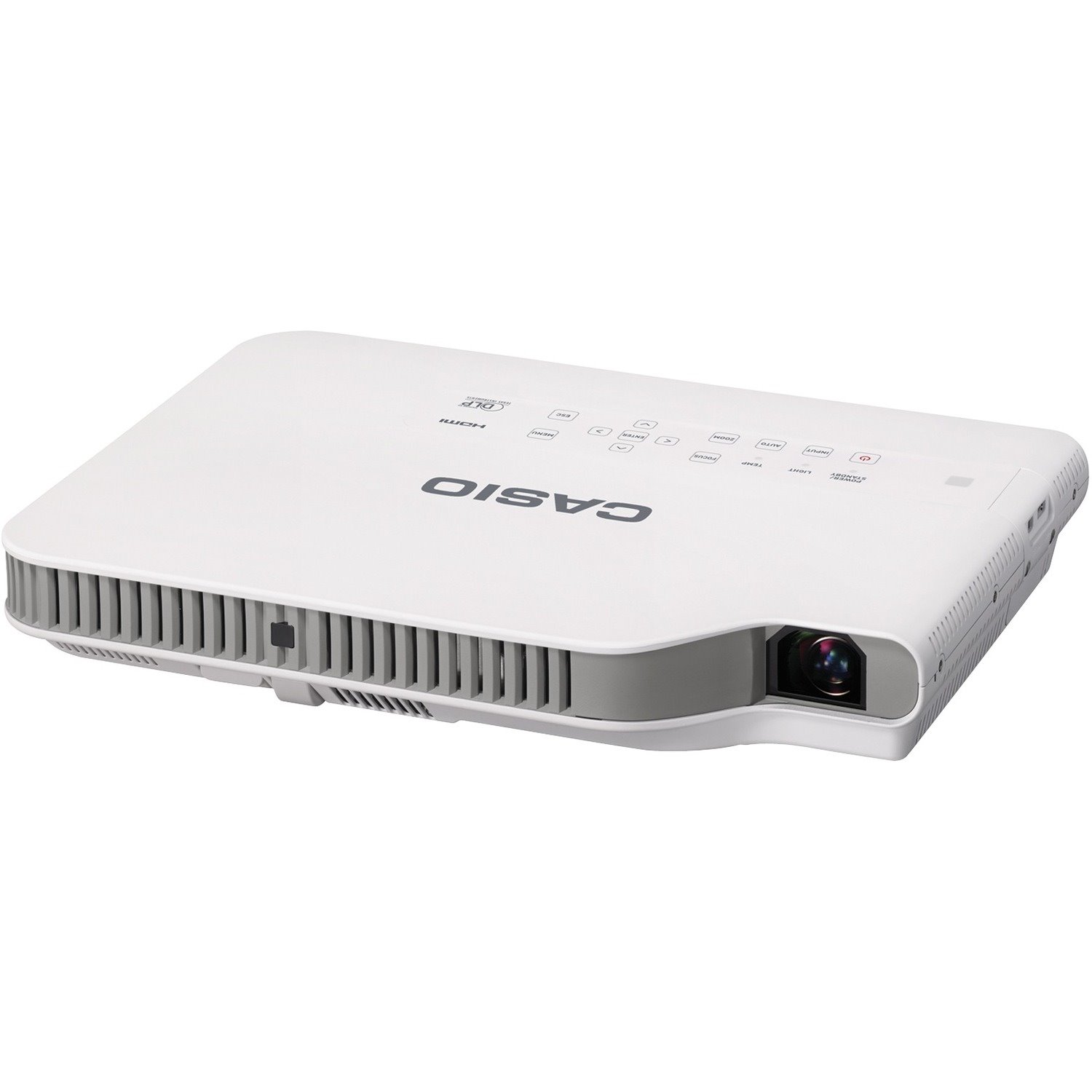 Casio Slim XJ-A242 DLP Projector - 16:10 - White, Light Gray