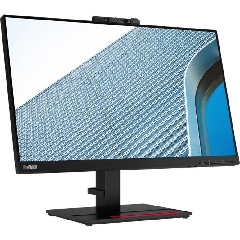 Lenovo ThinkVision T24v-20 24" Class Webcam Full HD LCD Monitor - 16:9 - Raven Black