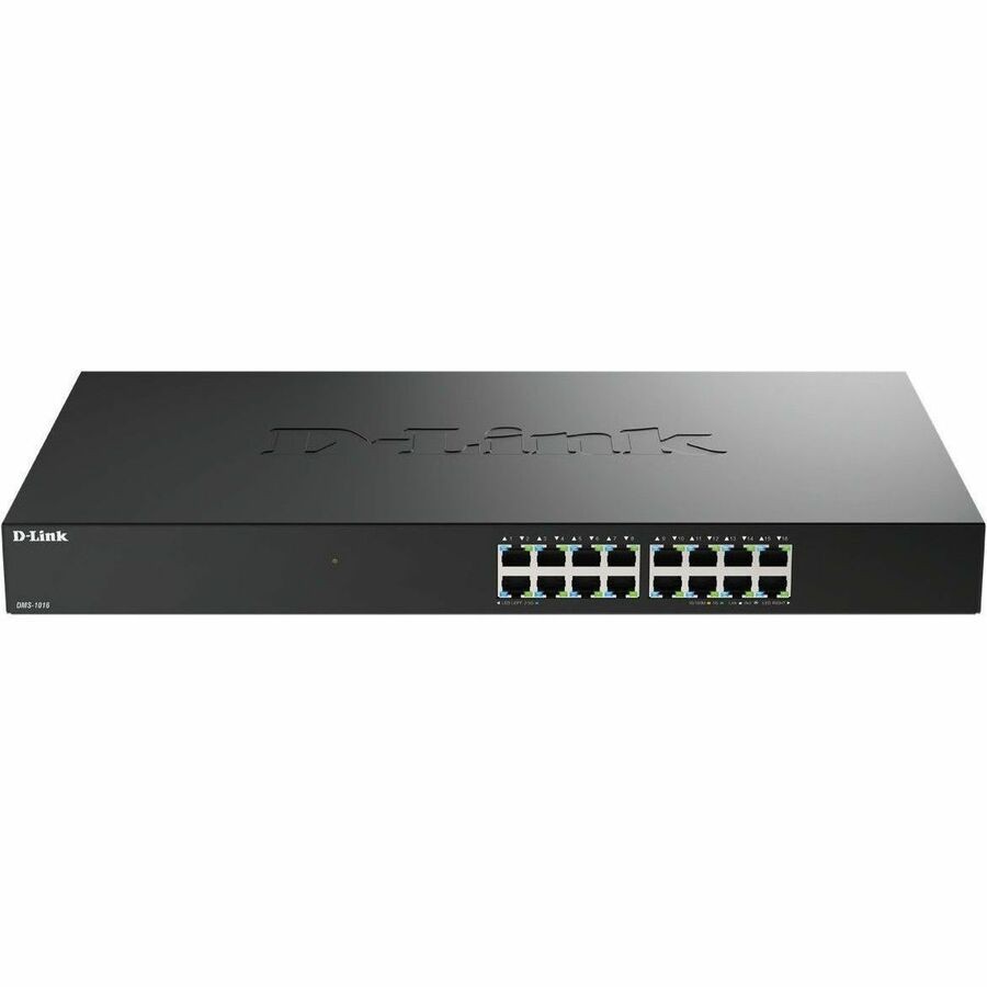 D-Link DMS-1016 16 Ports Ethernet Switch - Gigabit Ethernet, 2.5 Gigabit Ethernet - 10/100/1000Base-T, 2.5GBase-T