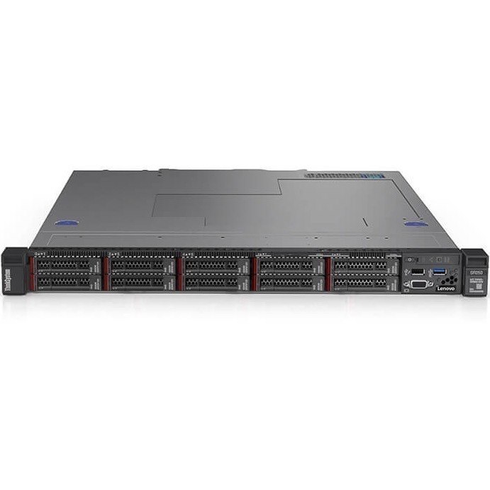 Lenovo ThinkSystem SR250 7Y51A069AU 1U Rack Server - 1 x Intel Xeon E-2246G 3.60 GHz - 16 GB RAM - Serial ATA/600 Controller