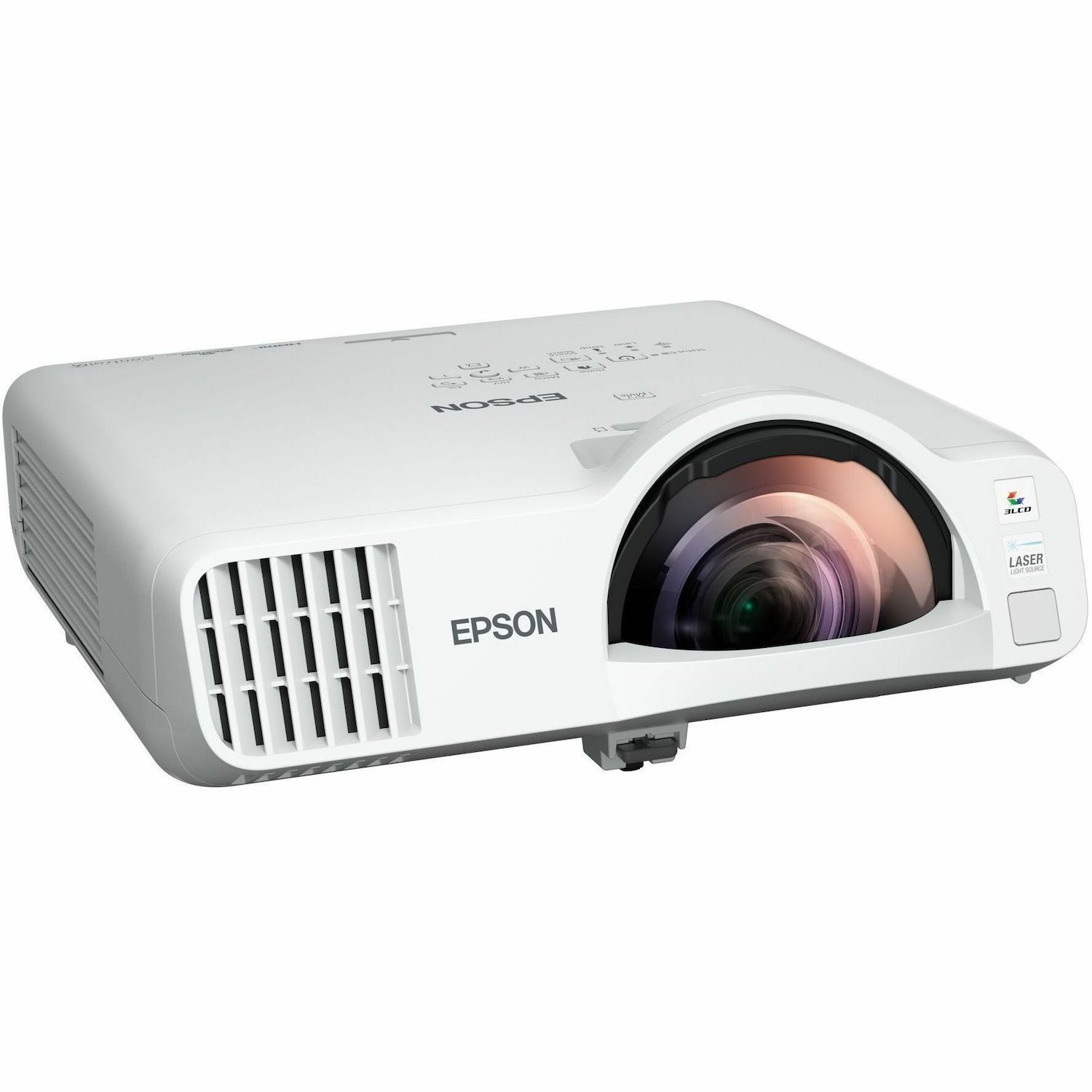 Epson EB-L210SW Short Throw 3LCD Projector - 16:10 - Wall Mountable, Ceiling Mountable, Portable, Tabletop - White