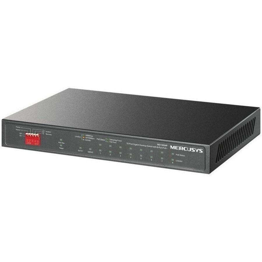 Tp-Link Mercusys 10-Port Desktop Switch, GbE Poe+(10), 111W, Metal Case, 5YR