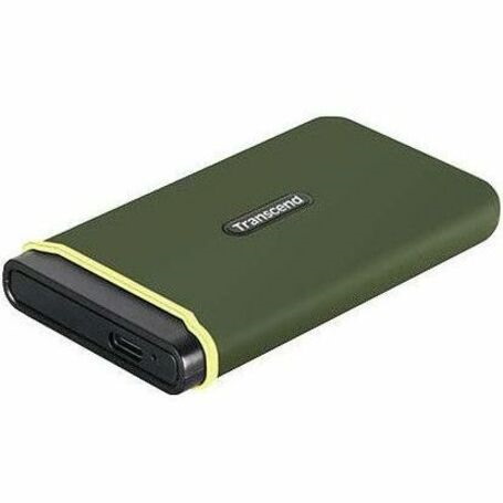 Transcend Esd380c 4 TB Portable Solid State Drive - External - Military Green