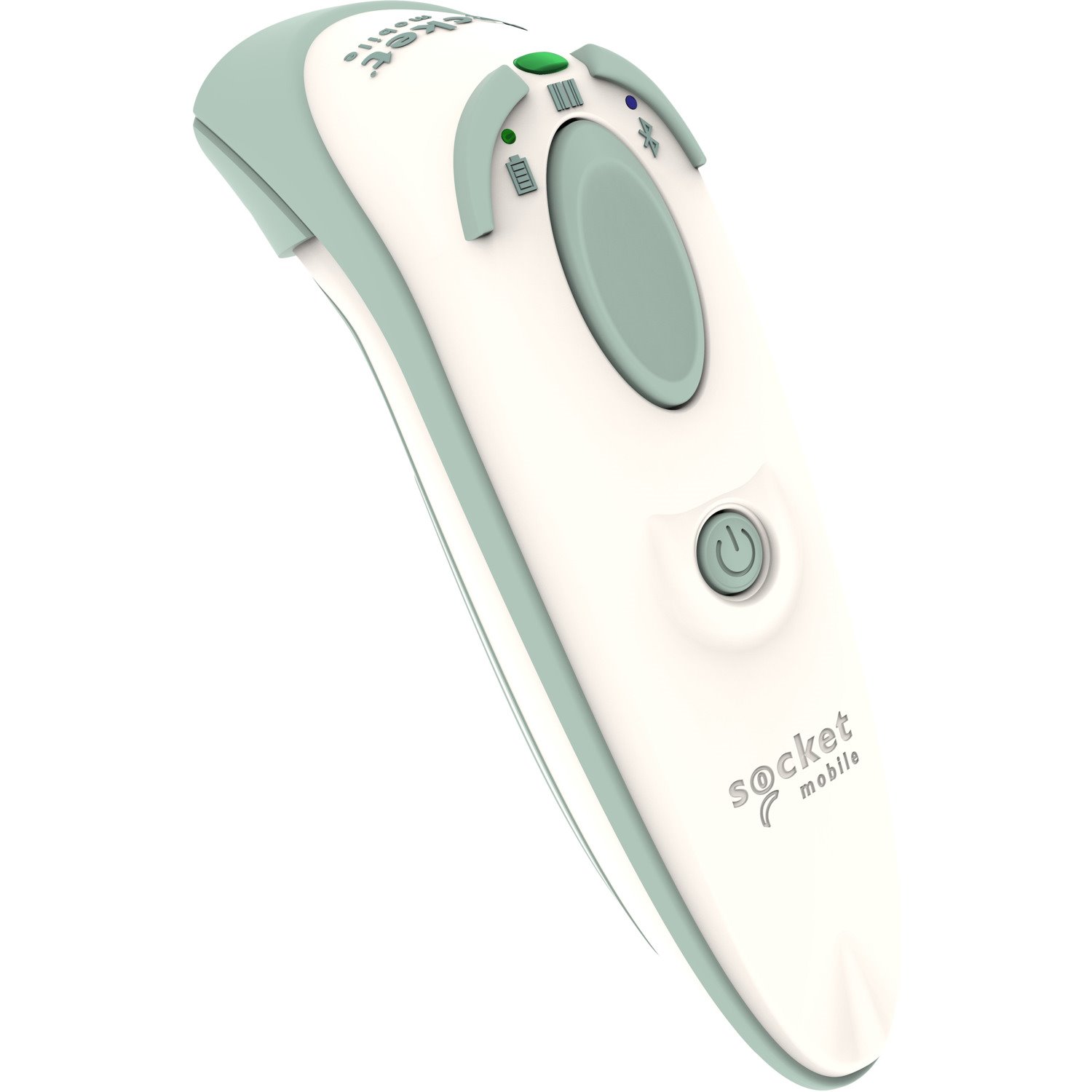 Socket Mobile DuraScan D755 Healthcare Handheld Barcode Scanner - Wireless Connectivity - Green, White