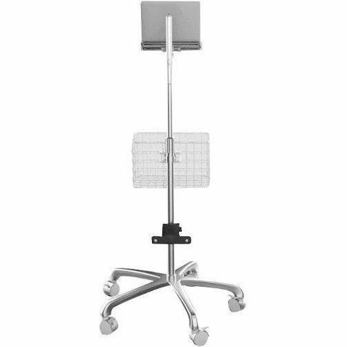 CTA Digital Medical Rolling Cart with Articulating Arm & Storage for Laptops